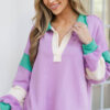 Softly Spoken Lavender Striped Tunic