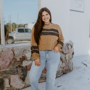 Alternative view of Rustic Bloom Top In Rusted Ochre