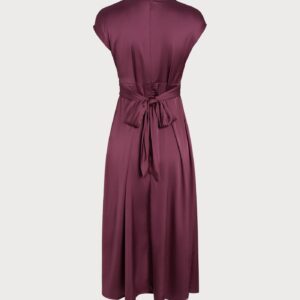 Alternative view of Wine Red Tunic Midi Dress