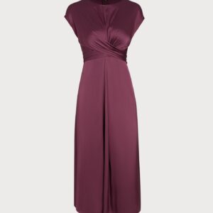Wine Red Tunic Midi Dress